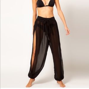 ASOS  sheer split leg wrap pants. Never worn